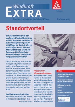 EXTRA Windkraft Nr. 1 Januar 2007