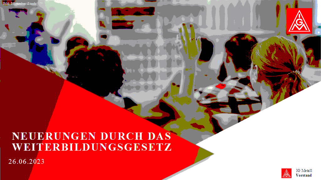 Aktueller Stand beim Weiterbildungsgesetz