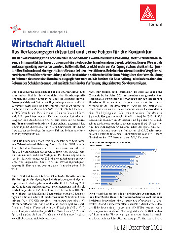 Das Verfassungsgerichtsurteil und seine Folgen für die Konjunktur, Wirtschaft Aktuell Nr. 12 / 2023