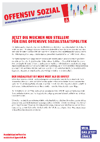 Offensiv sozial. Für einen starken Sozialstaat!