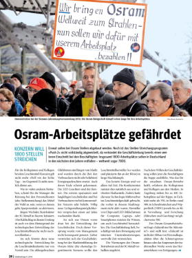 metallzeitung - Regionalseiten Bayern September 2014