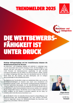 Betriebsrätebefragung Maschinen- und Anlagenbau 2025