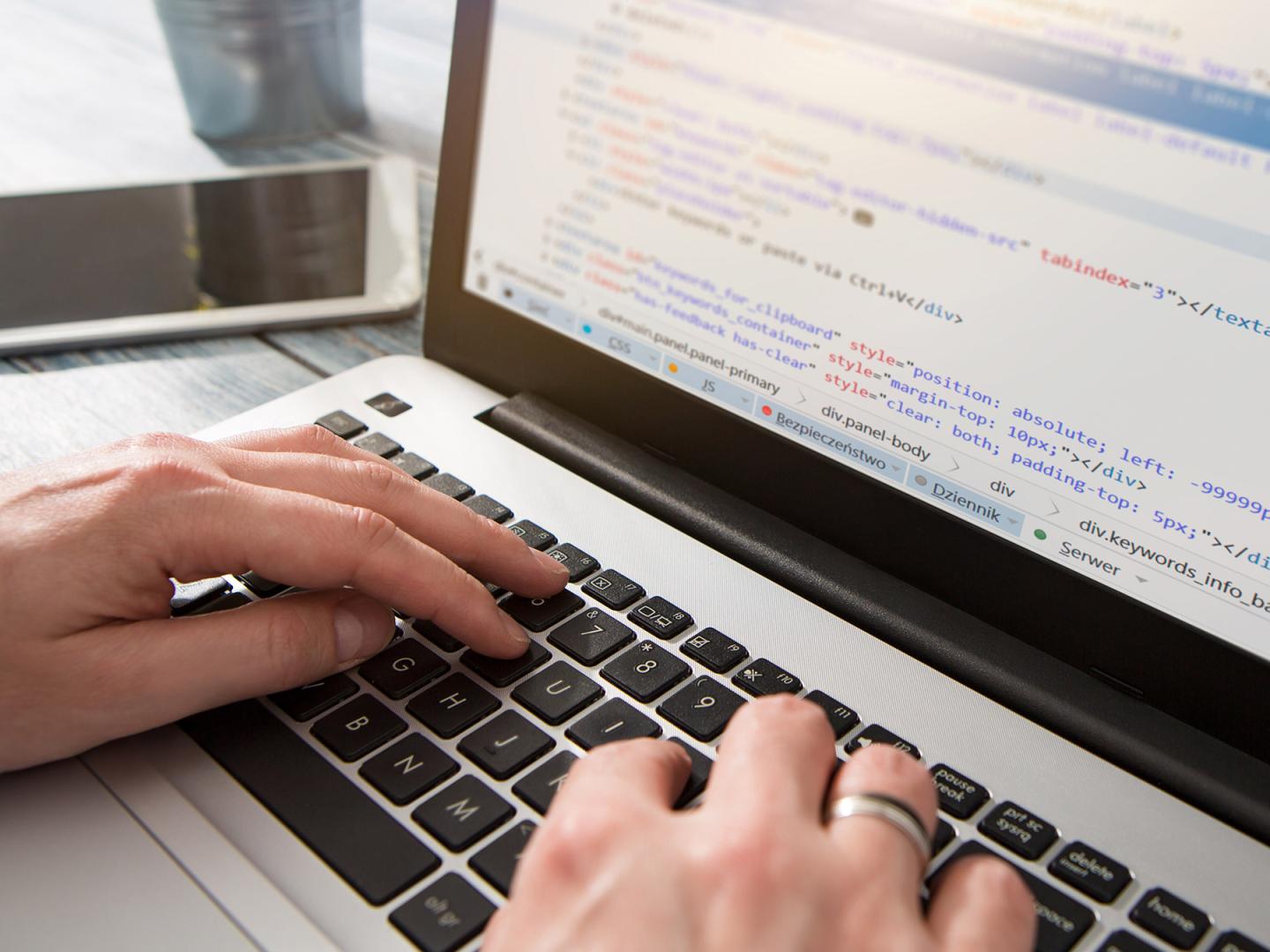 Programmierung per Laptop