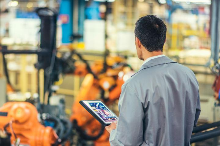Überwachung von Industrierobotern