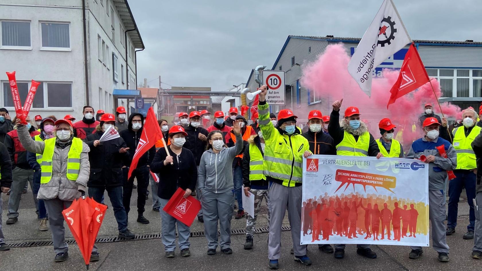Warnstreik Hidria Bausch Ludwigsburg