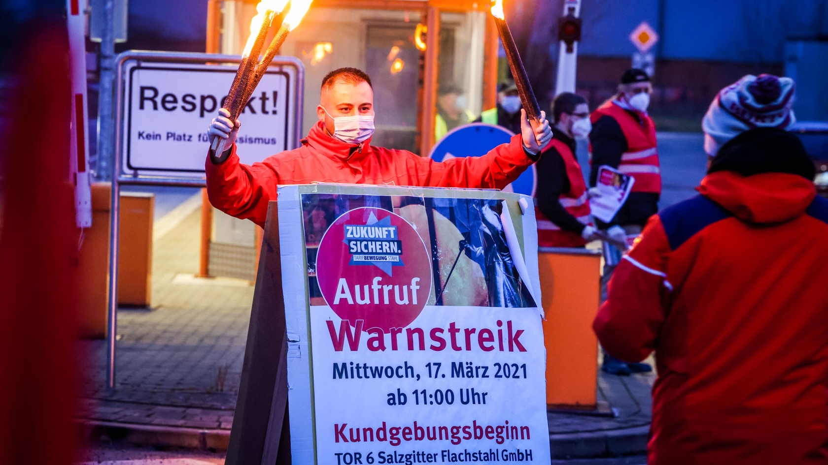Warnstreik Salzgitter Flachstahl