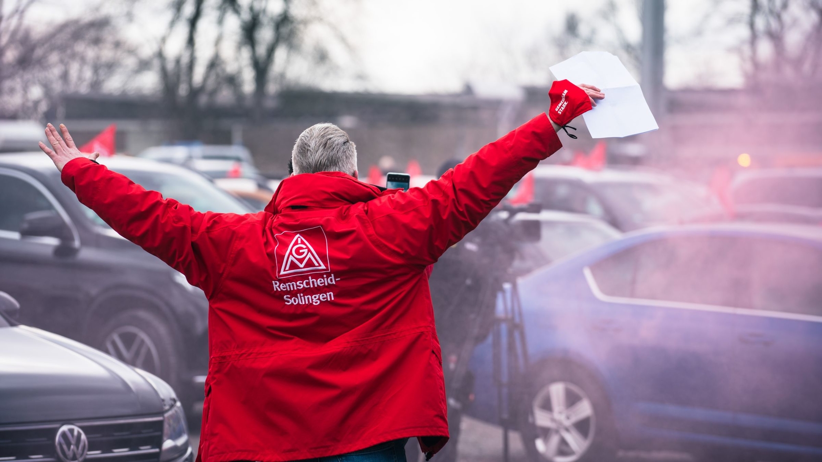 Warnstreik Autokino Remscheid-Solingen
