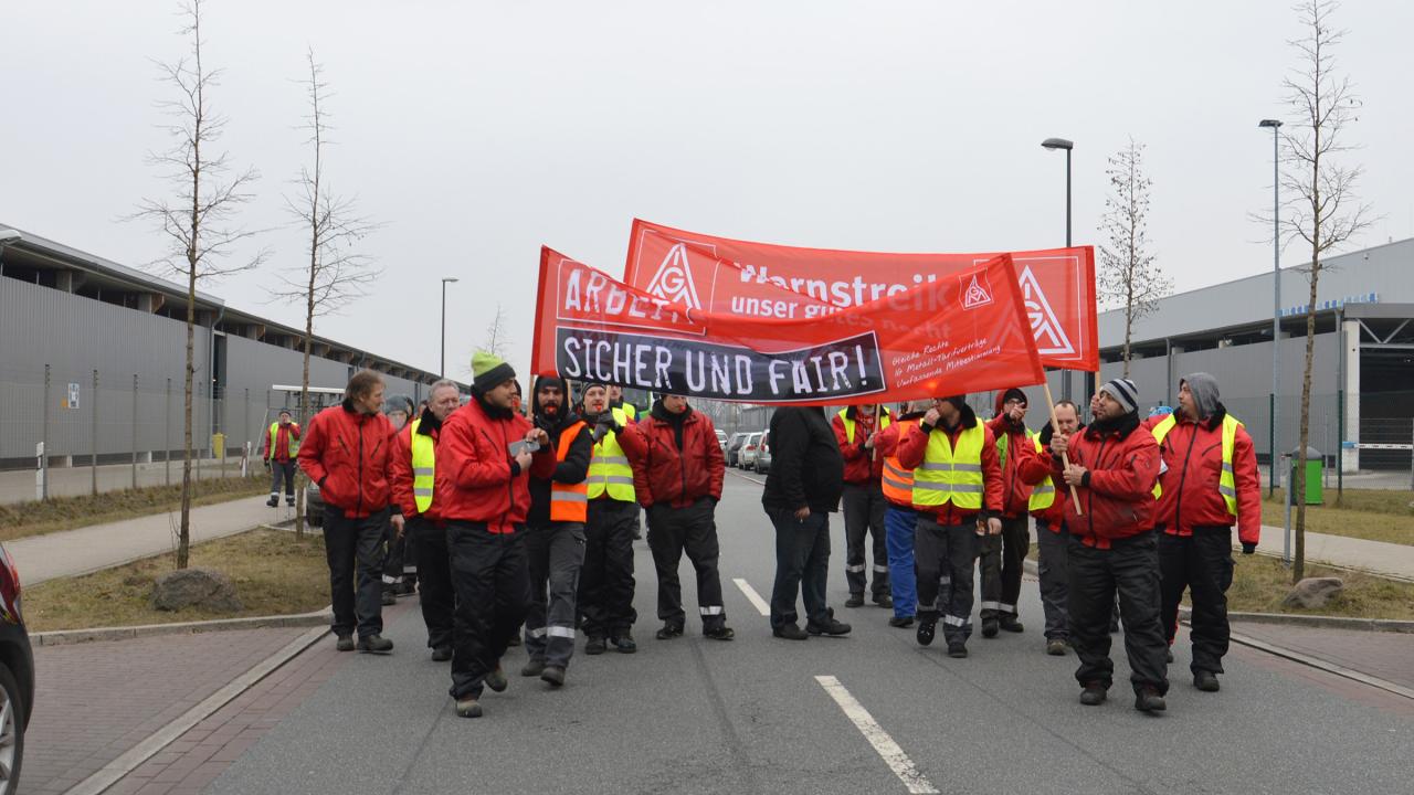 Demo beim Daimler-Dienstleister Lorel
