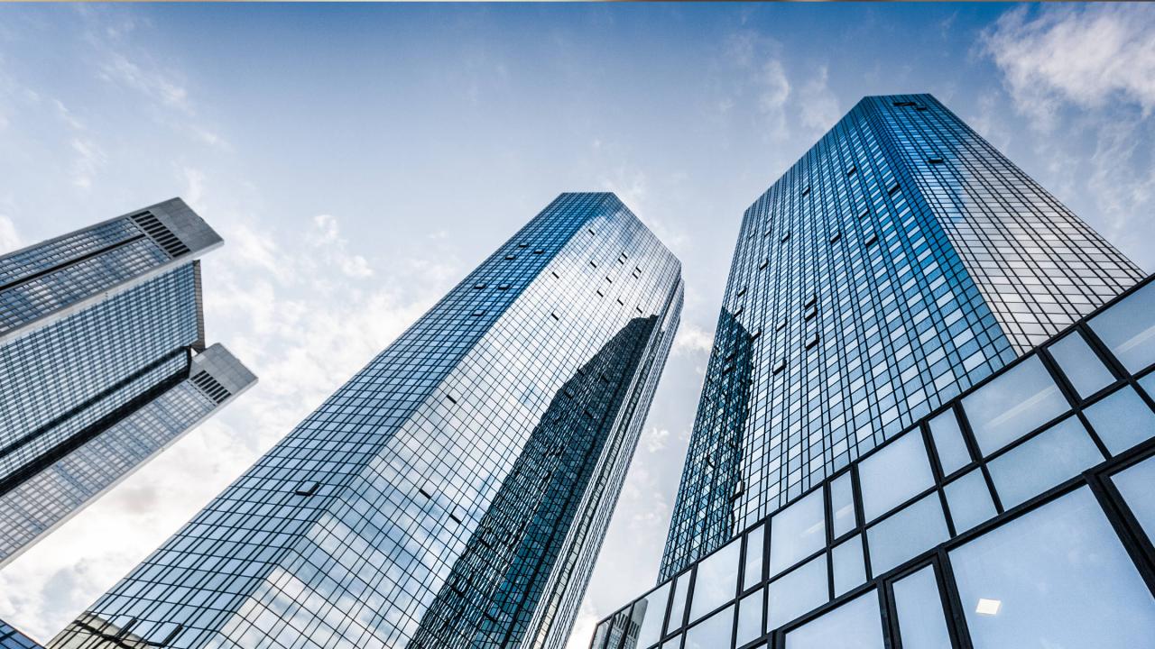 Wolkenkratzer in Frankfurt am Main.