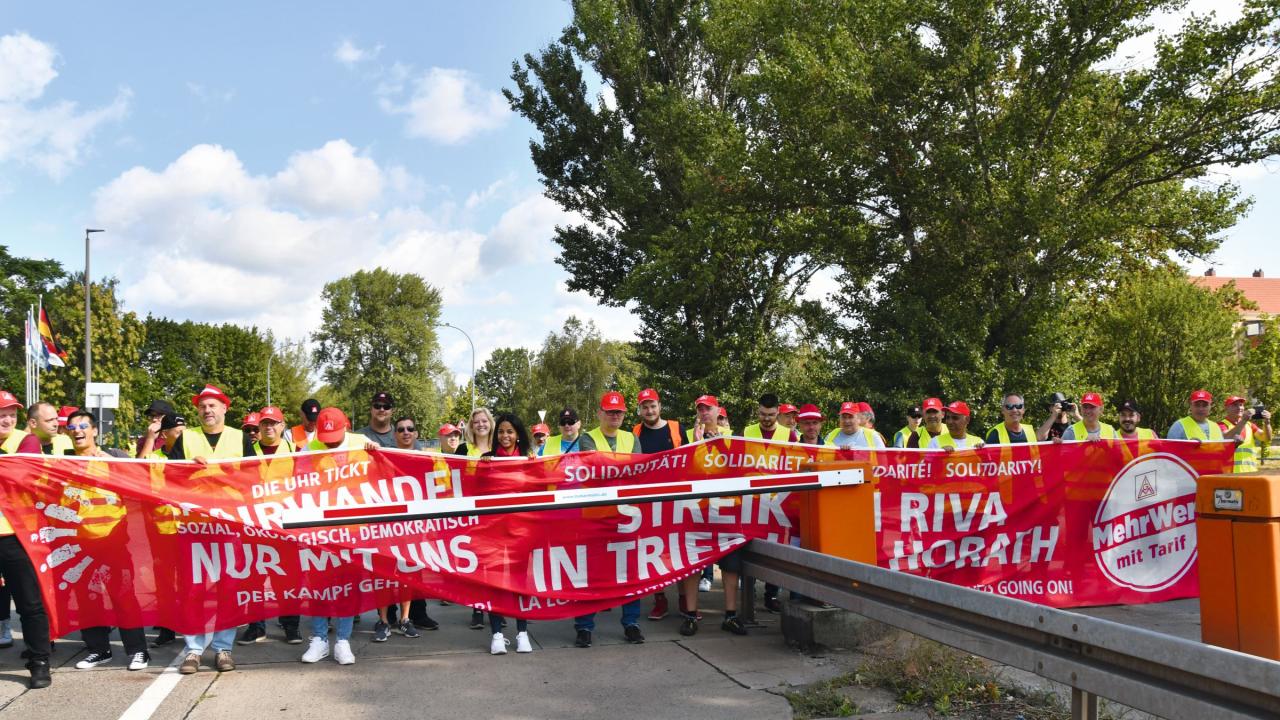 Streikdemo von Riva/HES und BES in Brandenburg