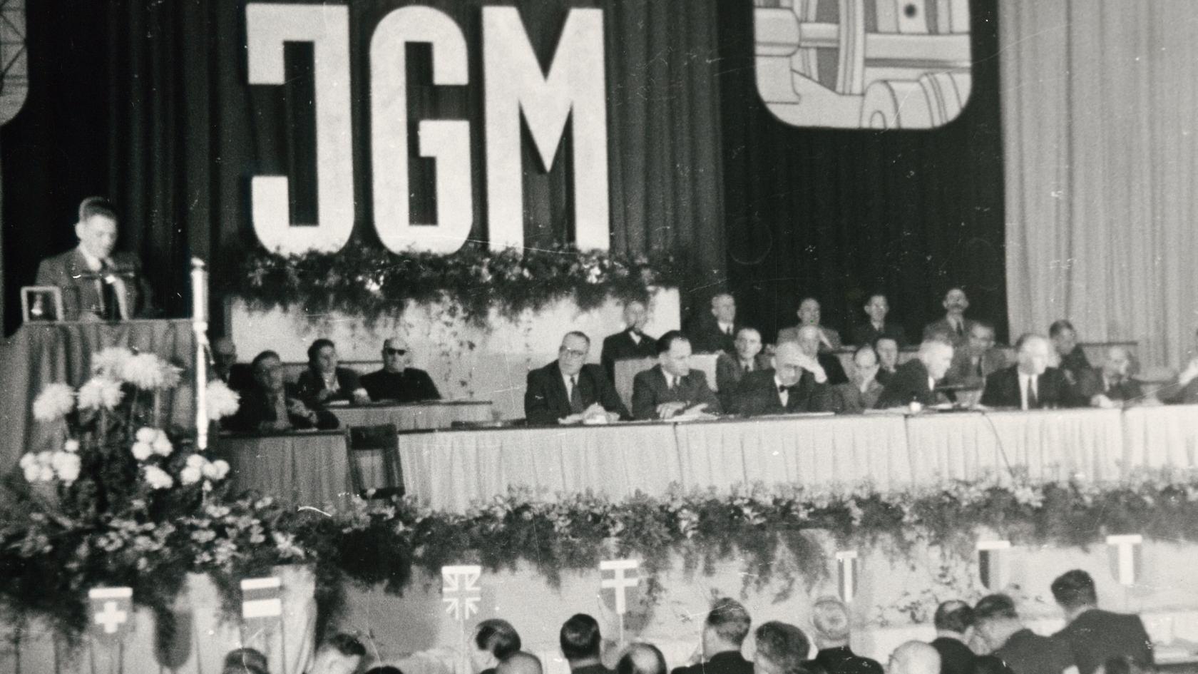Erster Ordentlicher Gewerkschaftstag der IG Metall 1950 in Hamburg