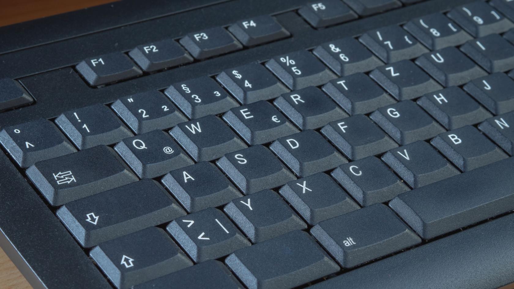 schwarze Tastatur