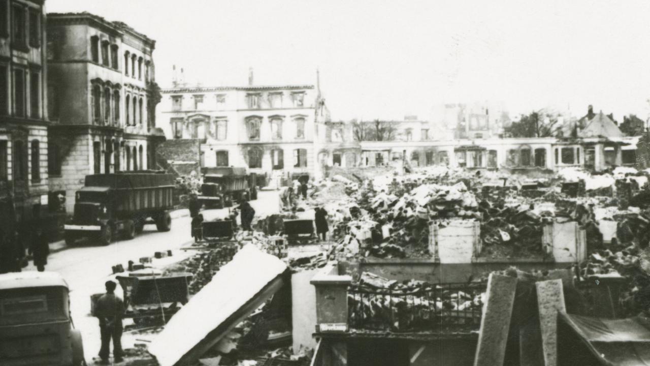 Zerstörtes Bremen im Zweiten Weltkrieg