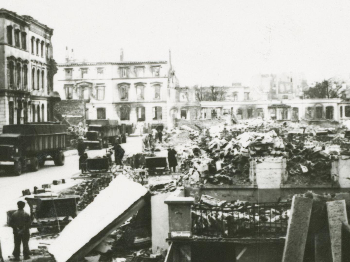 Zerstörtes Bremen im Zweiten Weltkrieg