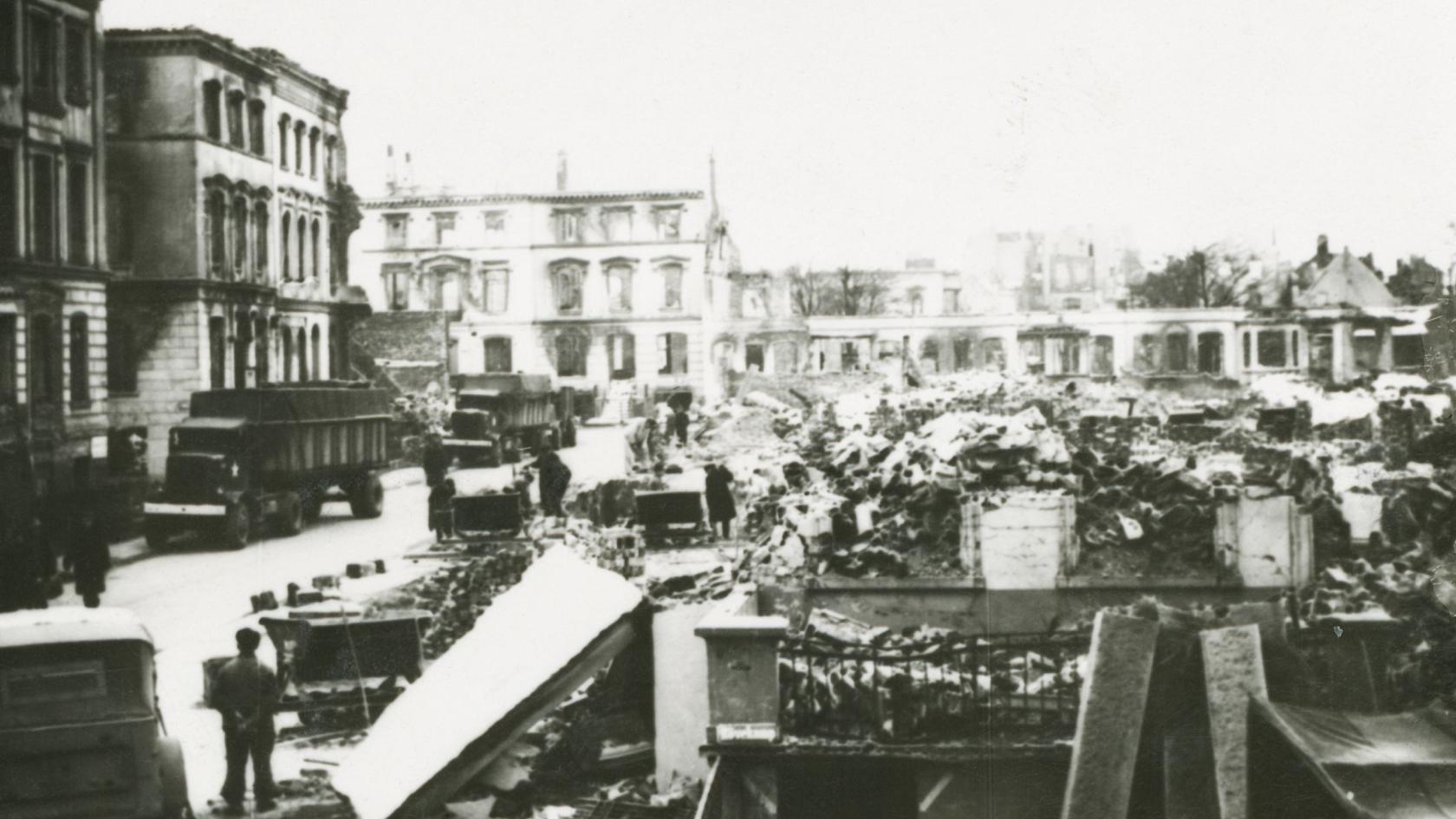 Zerstörtes Bremen im Zweiten Weltkrieg