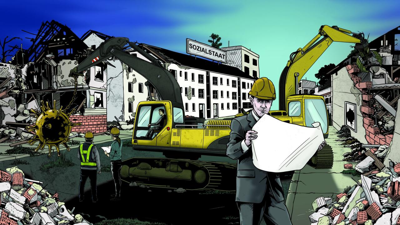 Illustration von Plänen der Arbeitgeber