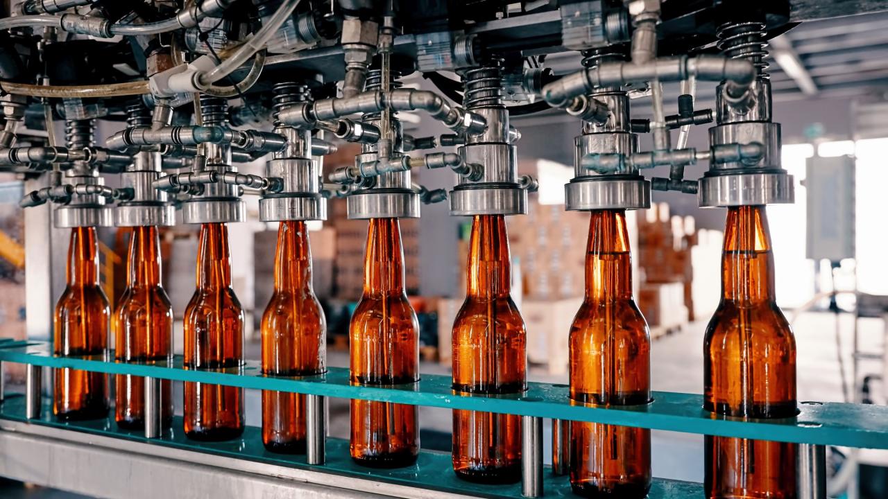 Abfüllanlage für Glasflaschen