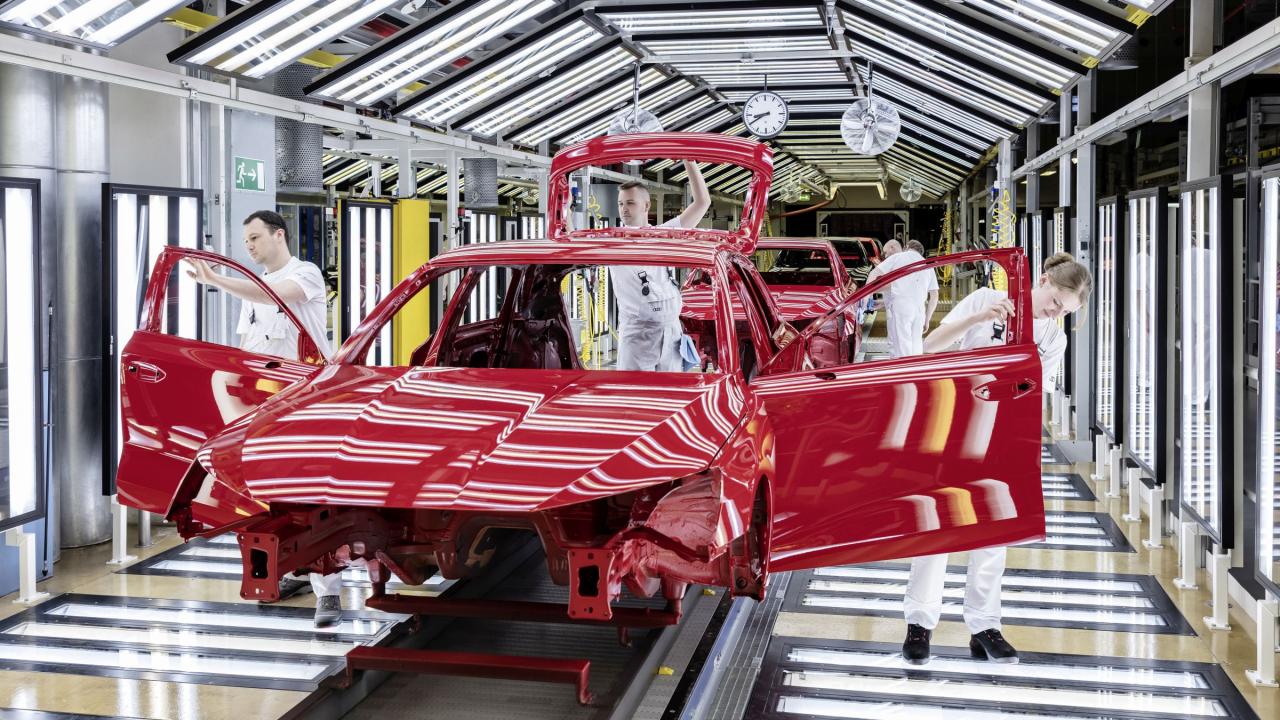 Autobau bei Audi
