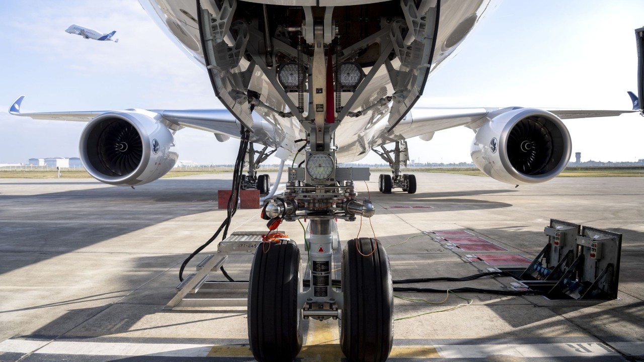 Triebwerke eines Flugzeugs