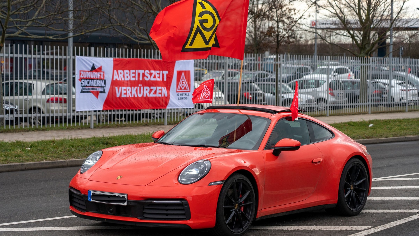 Warnstreik Porsche Leipzig