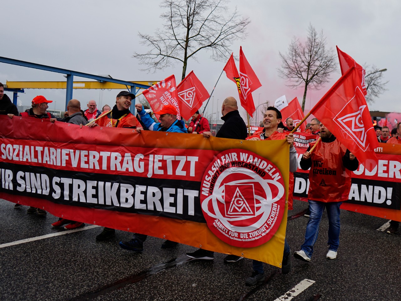 Ganztägiger Warnstreik aller MusashiStandorte