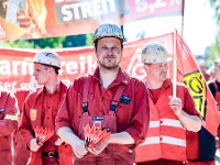 Tarifrunde Eisen und Stahl 2022: Warnstreik Georgsmarienhütte