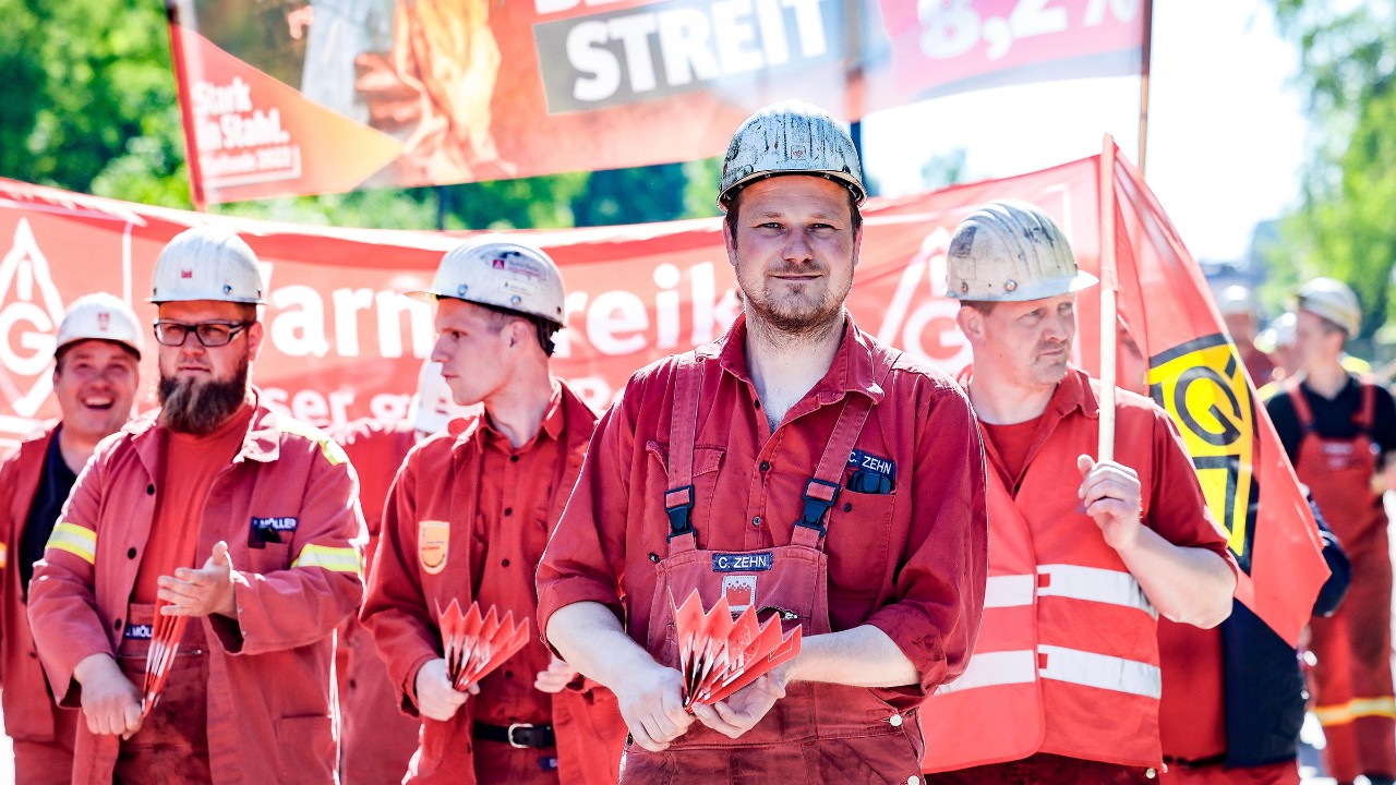 Tarifrunde Eisen und Stahl 2022: Warnstreik Georgsmarienhütte