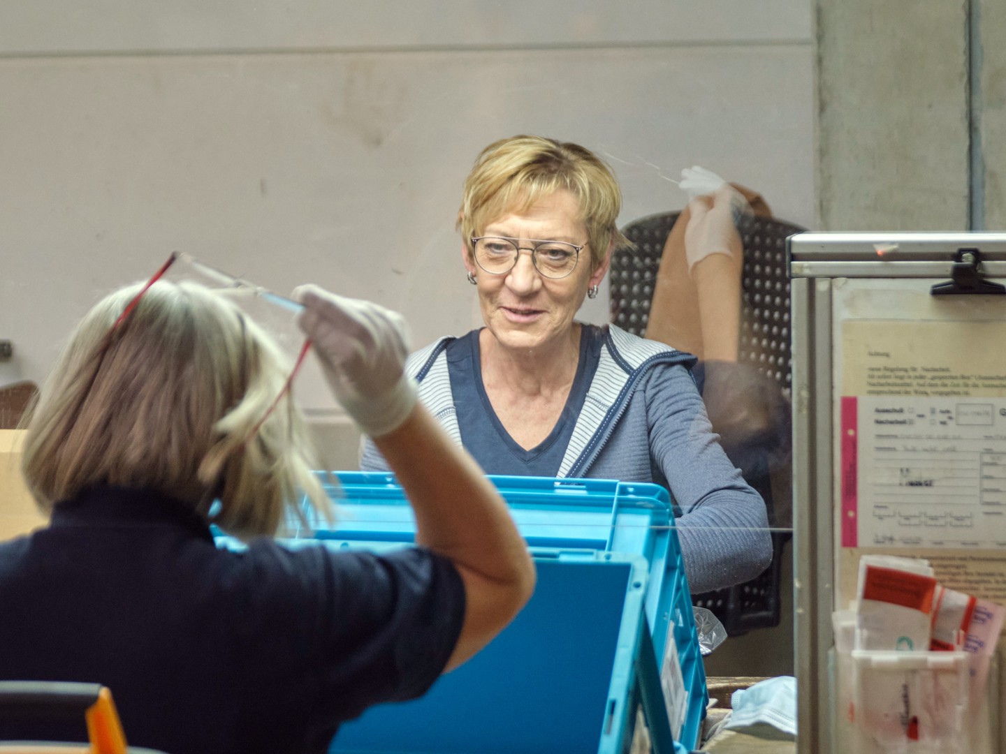 Daniela Mangold und Birgit Bosch bei Gardena in Gerstetten-Heuchlingen