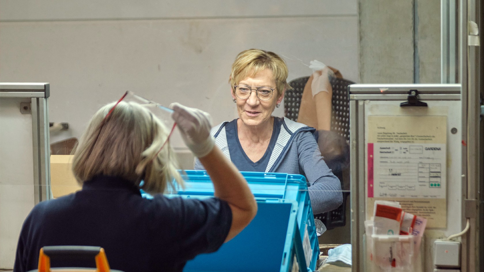 Daniela Mangold und Birgit Bosch bei Gardena in Gerstetten-Heuchlingen