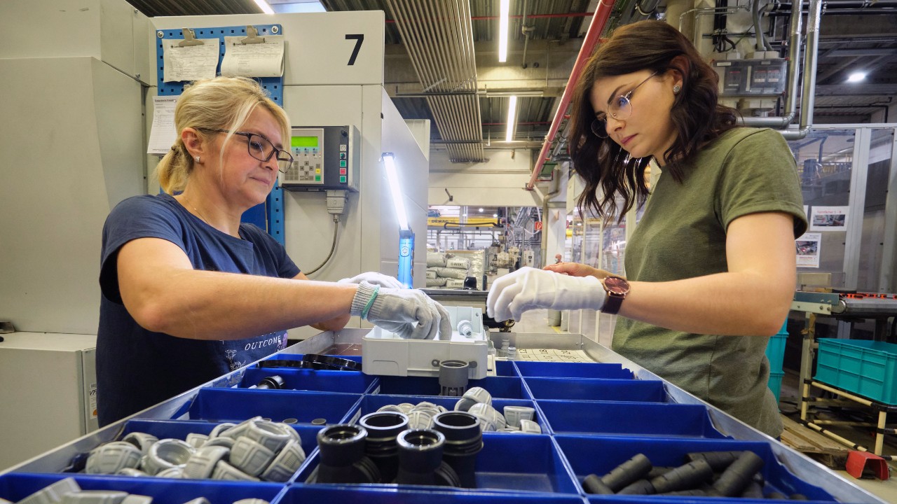 Senguel Gecen und Isabell Hasenmaier bei Gardena in Gerstetten-Heuchlingen