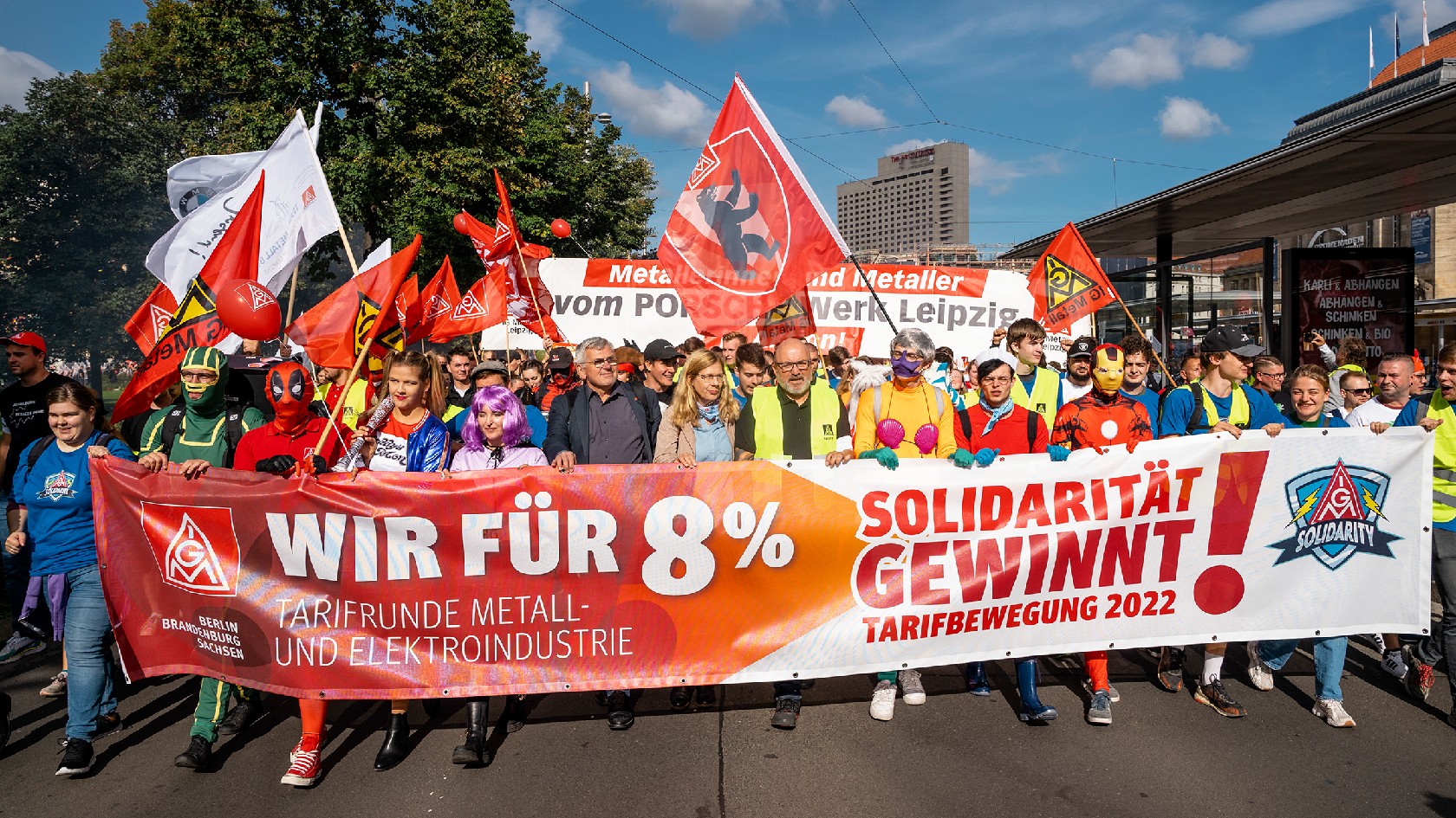 Auftakt zur Tarifbewegung 2022 in Leipzig