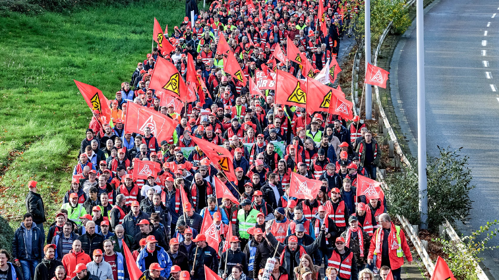 Warnstreik am 15.11.2022 in Mülheim NRW