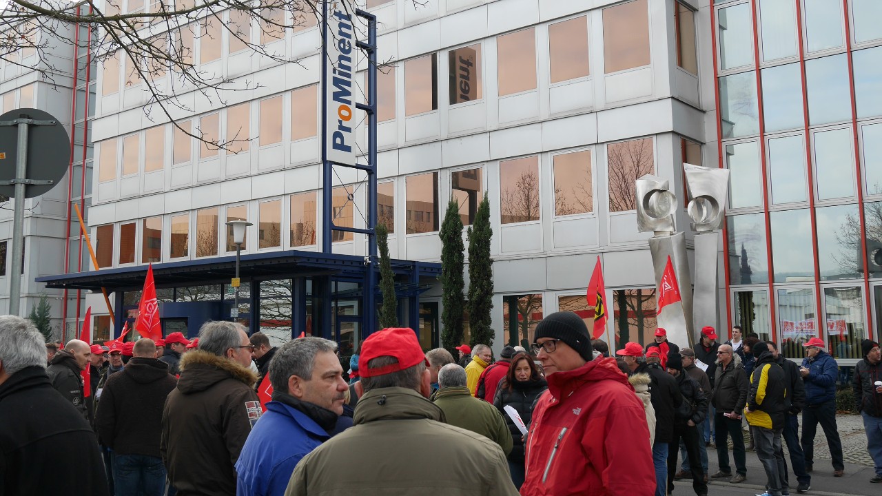 Warnstreik bei ProMinent Heidelberg