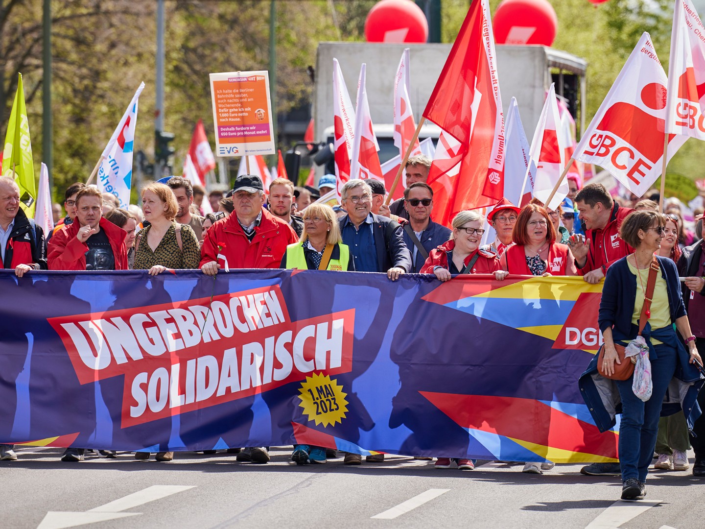 1. Mai 2023 in Berlin mit Jörg Hofmann