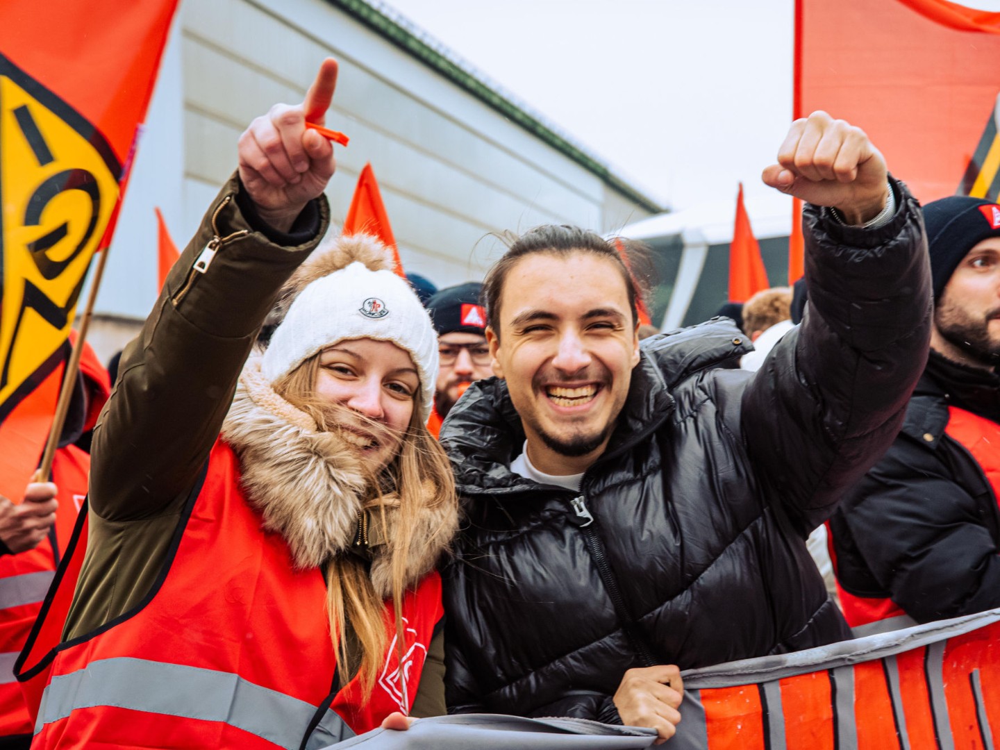 Warnstreik bei Salzgitter Flachstahl am 8.12.2023