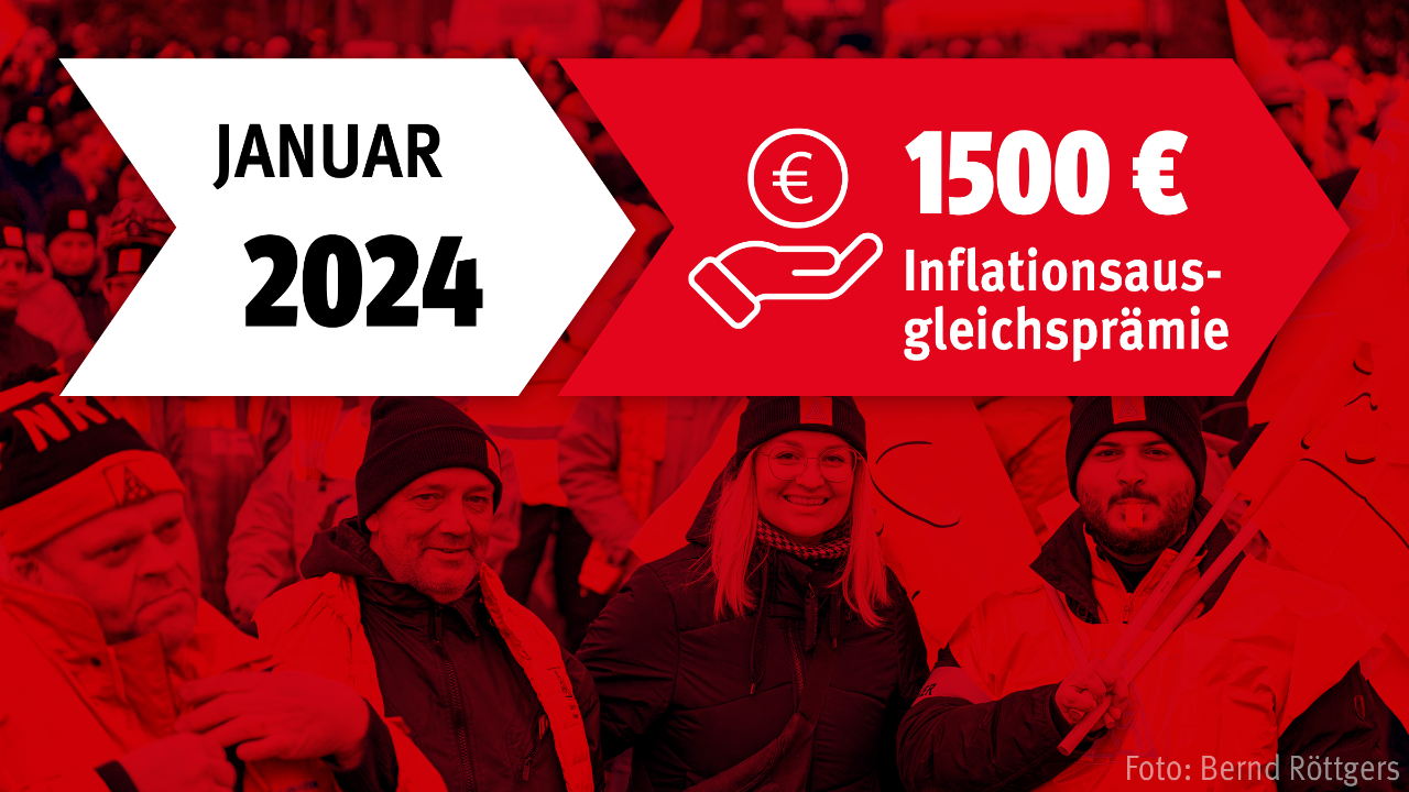 Tarifergebnis Eisen und Stahl 2023 - Inflationsausgleichsprämie Januar 2024