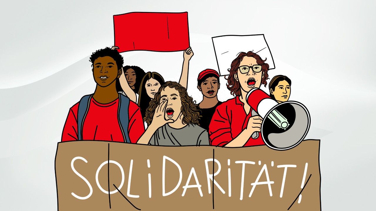 Illustration zur Solidar-Gemeinschaft IG Metall