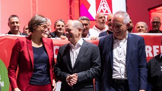 Olaf Scholz auf dem 25. Ordentlichen Gewerkschaftstag der IG Metall in Frankfurt am Main.