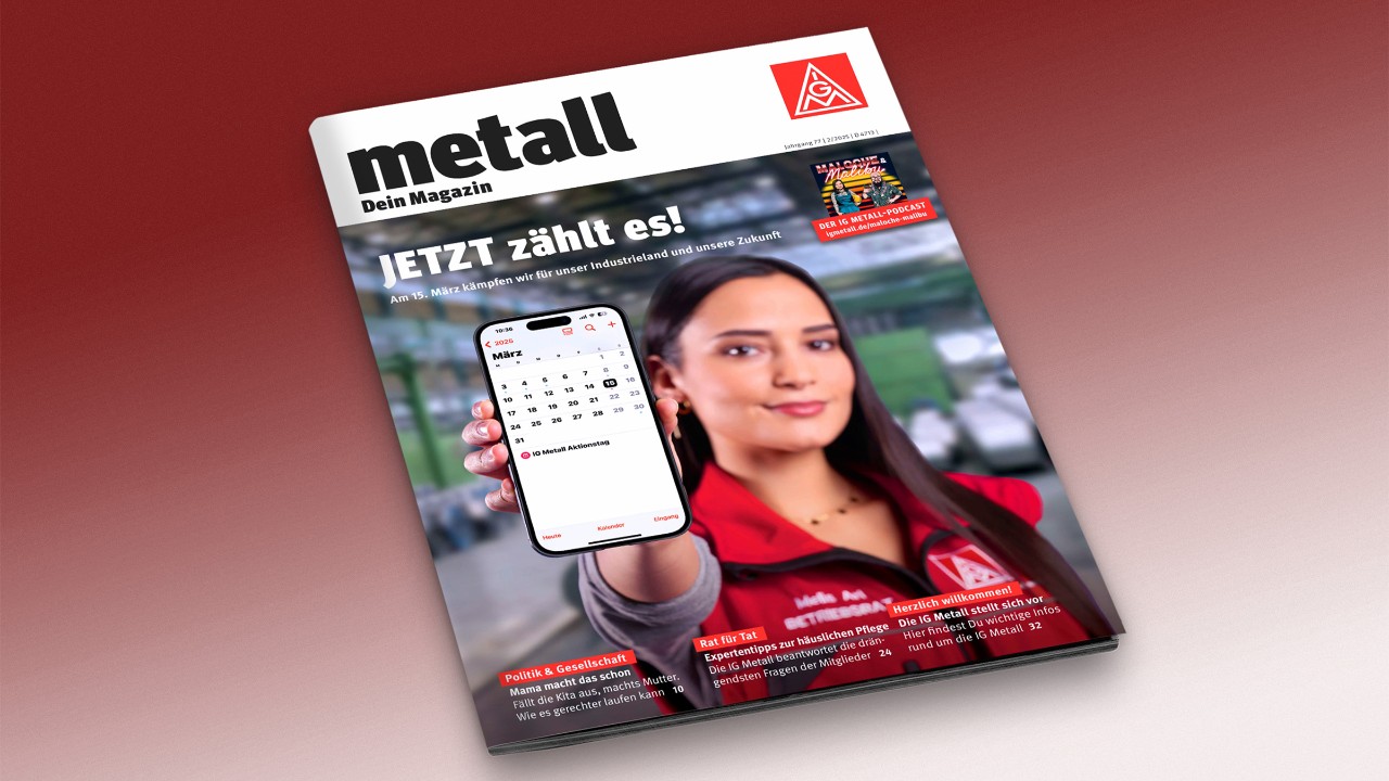 Cover des metall Magazins Ausgabe 2/2025