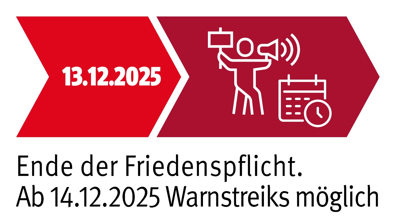 Grafik: Am 13. Dezember 2025 endet die Friedenspflicht in der Tarifrunde der Holz- und Kunststoff verarbeitenden Industrie