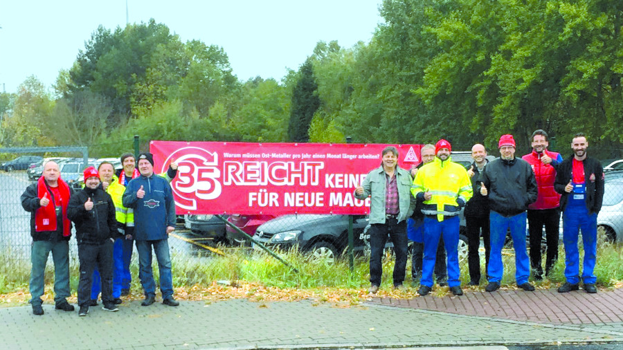 Metallerinnen und Metaller im Bereich der IG Metall Ludwigsfelde