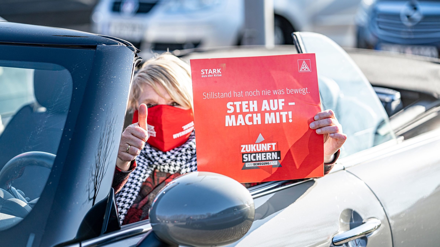 Warnstreik-Aktion Autokino in Sprockhövel