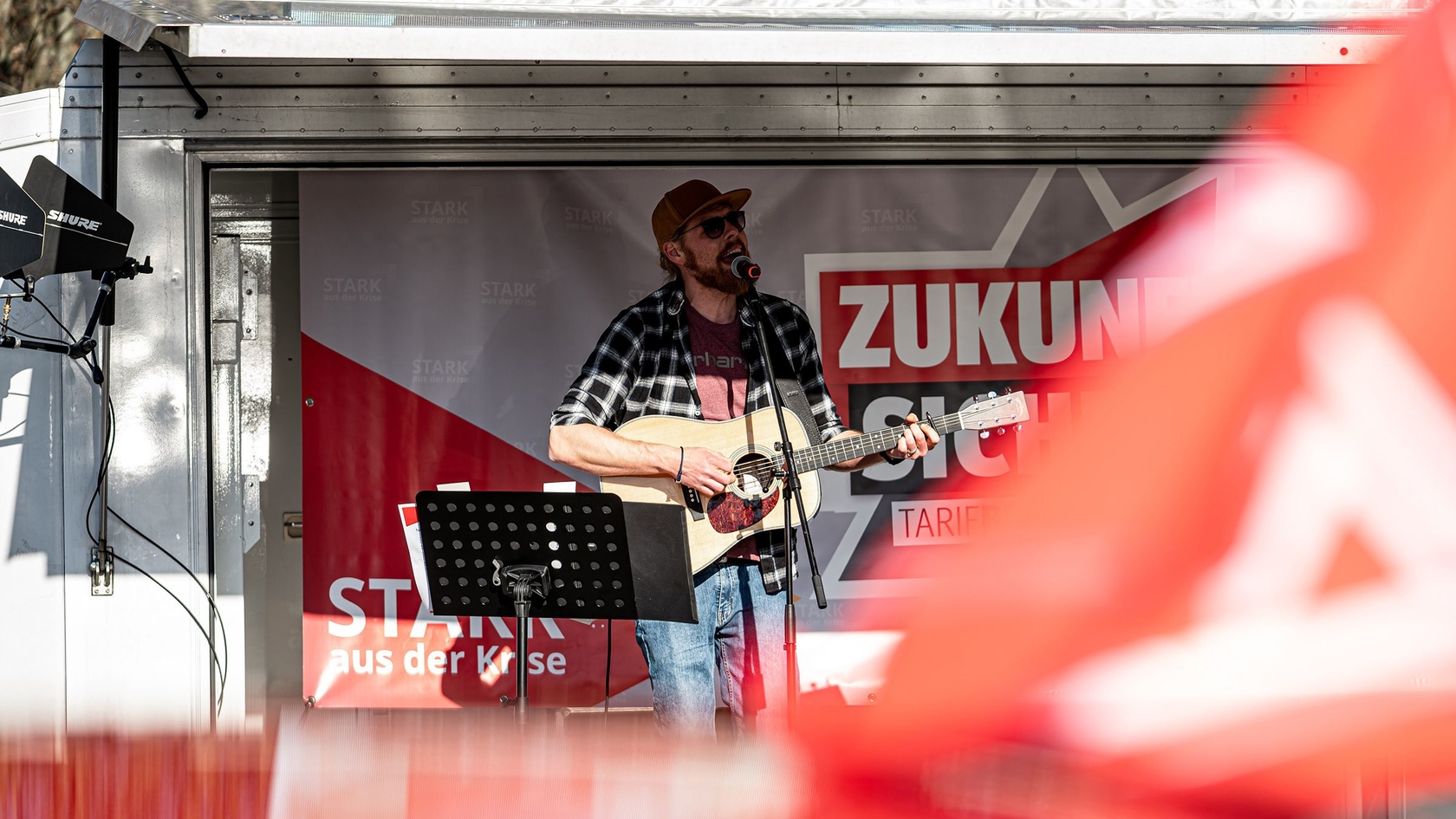 Warnstreik-Aktion Autokino in Sprockhövel