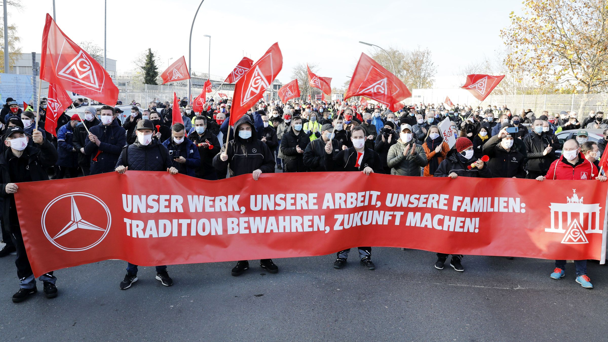 Demonstration Mercedes-Benz Berlin