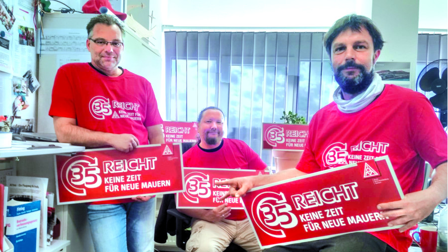 Aktionen für die 35-Stunden-Woche