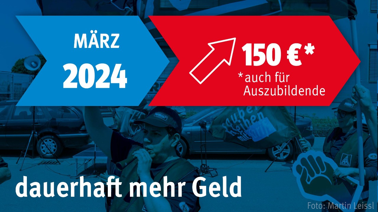 Tarifergebnis Textile Dienste 150 Euro im März 2024