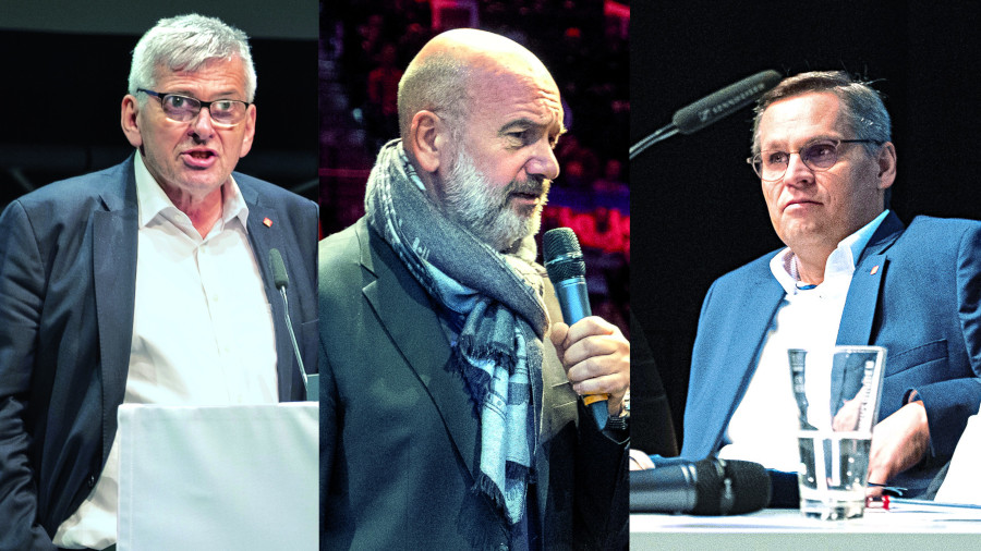 Jörg Hofmann, Bernd Osterloh, Thorsten Gröger