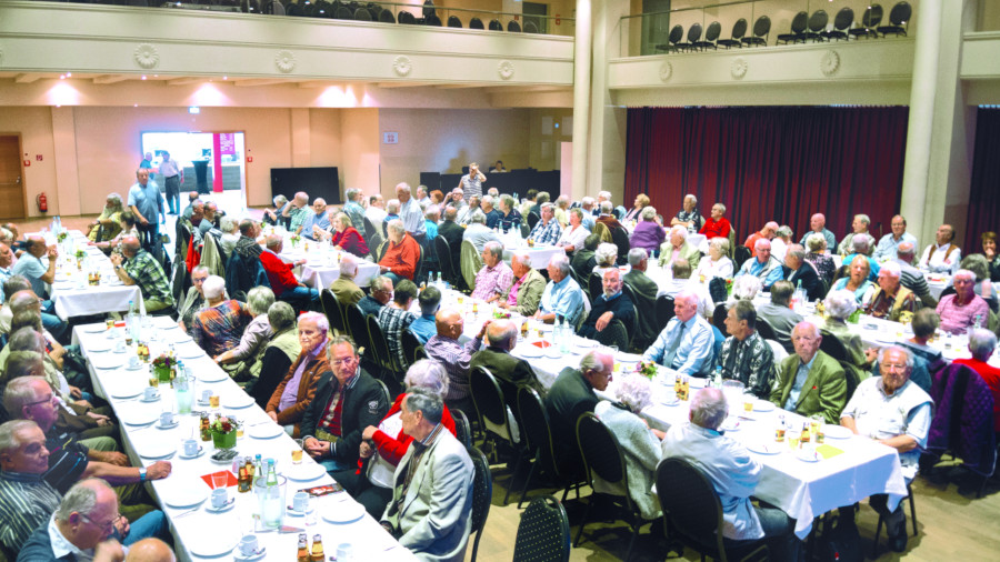Volles Haus im Haus Leipzig bei der Jubilarfeier der IG Metall Leipzig
