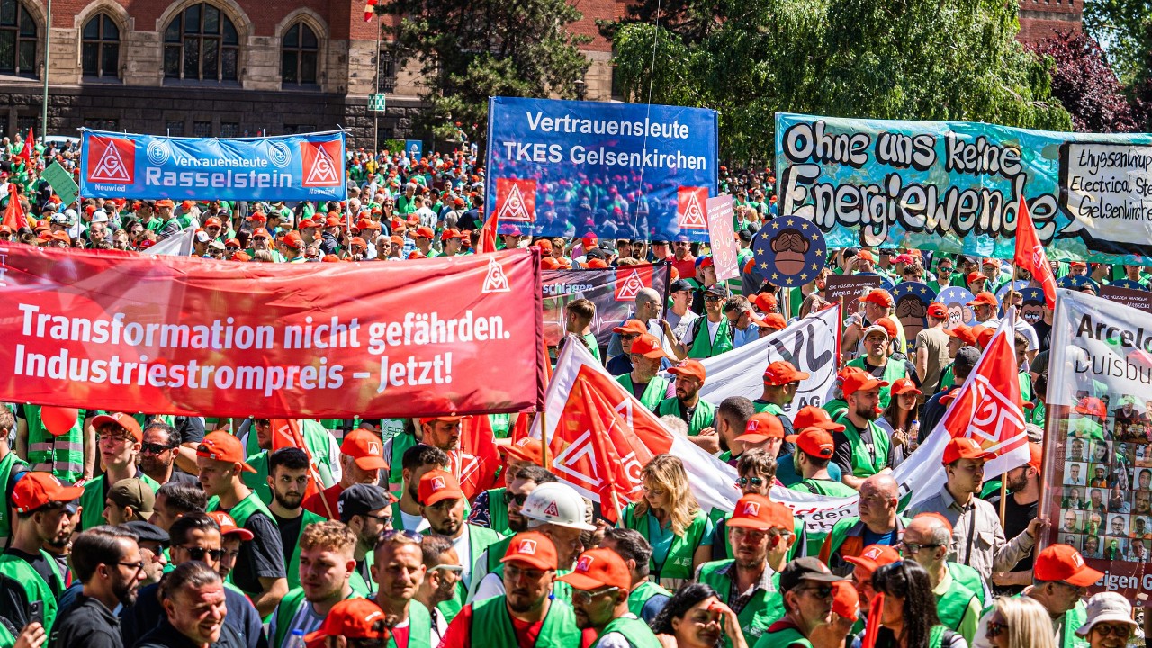 Stahl-Aktionstag am 14.6.2023 in Duisburg