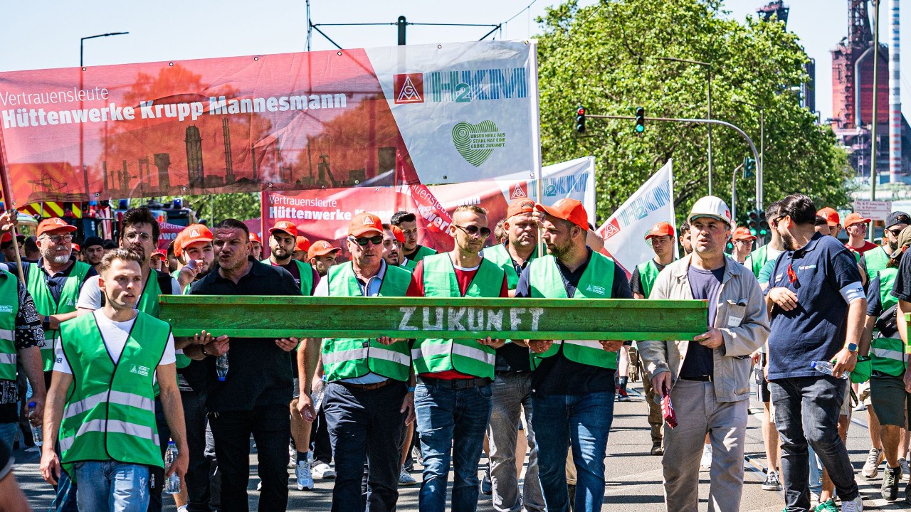 Stahl-Aktionstag am 14.6.2023 in Duisburg